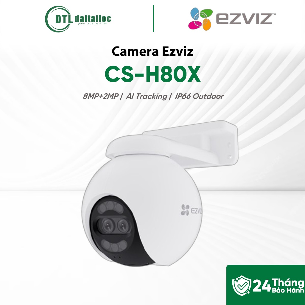 Camera Ezviz CS-H80X 8MP+2MP 4MM | Chính hãng | Bảo hành 24 tháng