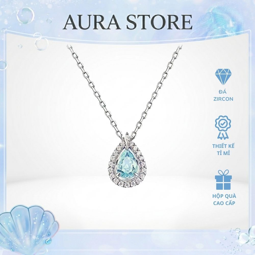 [THE HAPPY TEAR] Bộ Trang Sức Giọt Lệ Hạnh Phúc (Vòng Cổ + Vòng Tay + Nhẫn + Bông Tai) Đá Zircon Xan
