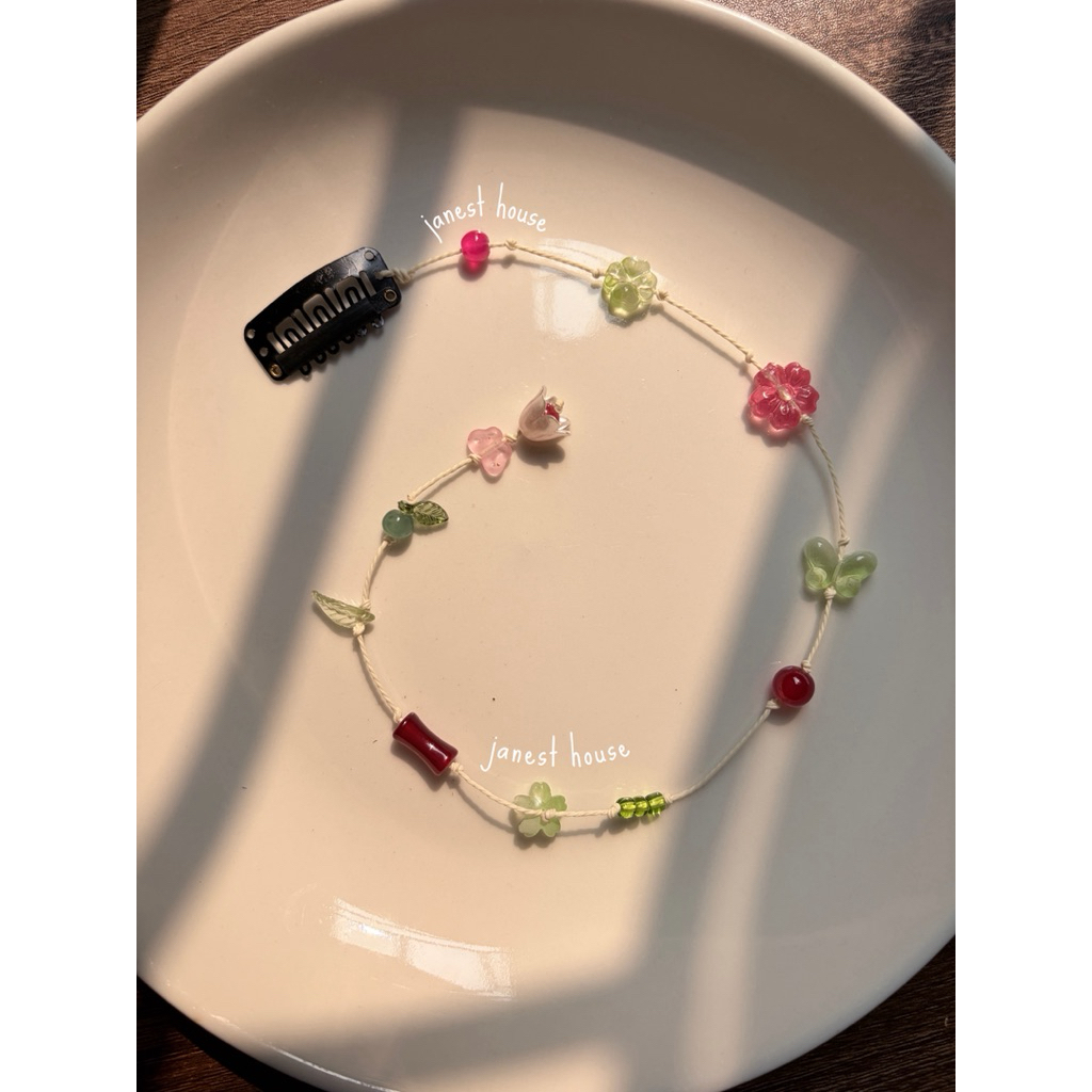 Hairwrap vỏ sò biển cả, kẹp tóc hoa lá by Janest