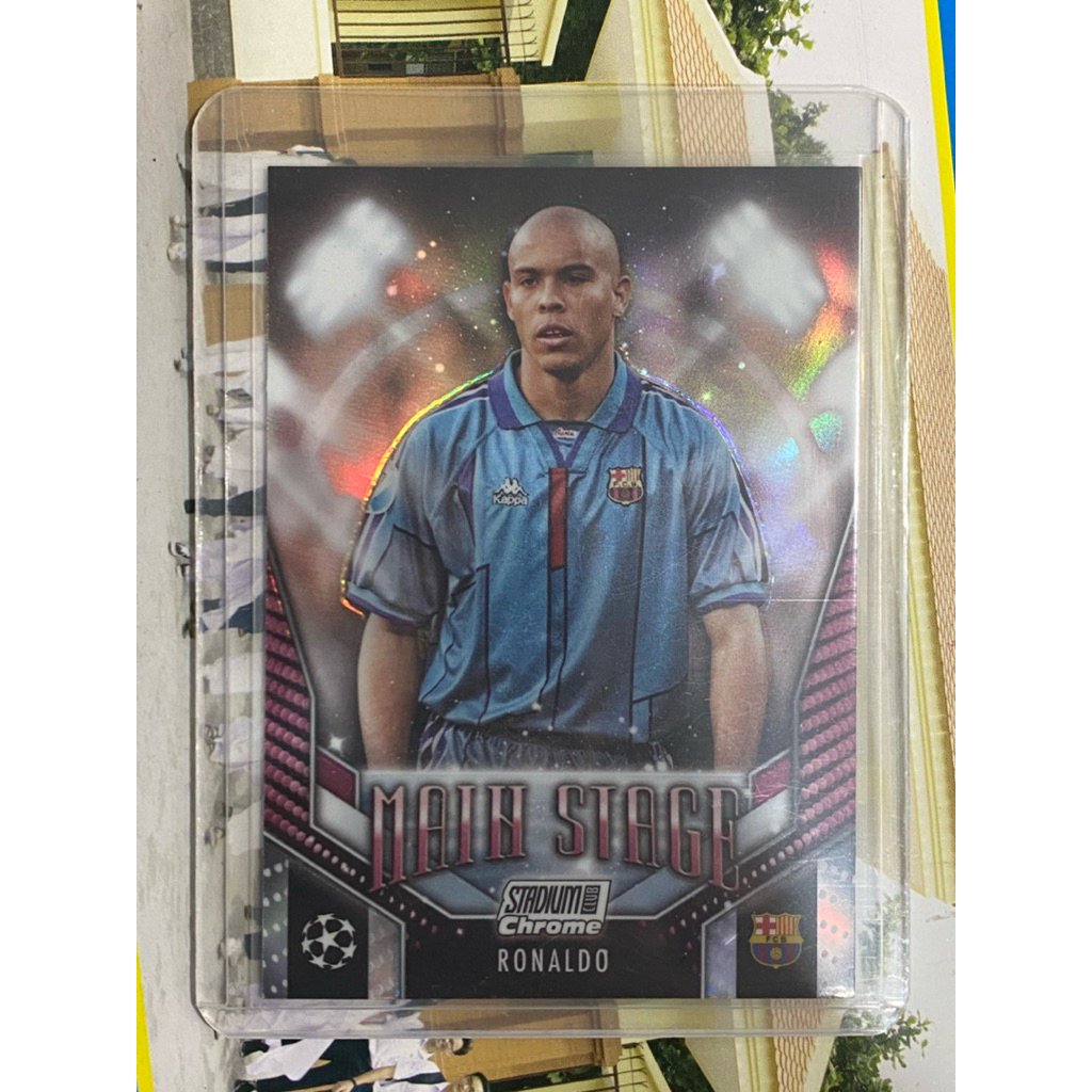 [SIÊU HIẾM] Thẻ Cầu Thủ Huyền Thoại Ronaldo De Lima Topps Stadium Club Chrome UCC 2024 FC Barcelona 