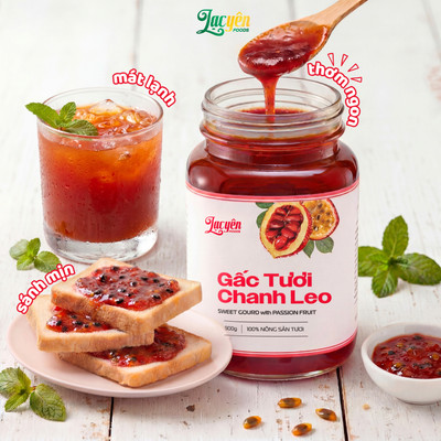 Gấc Tươi Chanh Leo Lạc Yên Foods - Cốt Dùng Pha Nước Hỗ Trợ Bổ Sung Vitamin Cho Cơ Thể