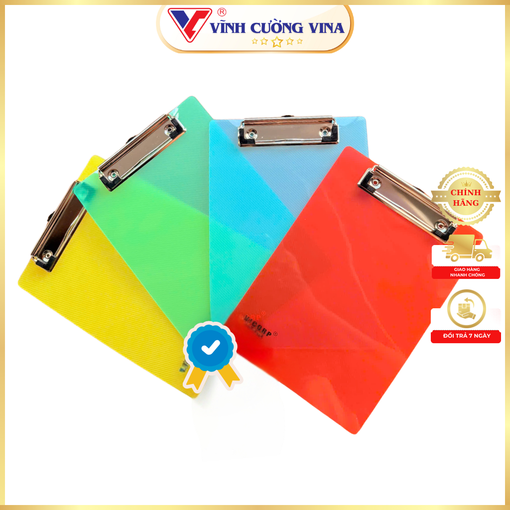 Bìa Kẹp Trình Ký Nhựa Dẻo (Trơn) Khổ A5 (Không Thước Đo) - Kẹp Inox Chắc Chắn, Kẹp Bill, Giấy Tờ
