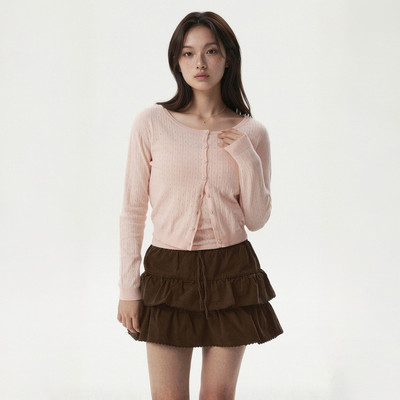 Áo Cardigan WHO.A.U Punching Skashi Cardigan (Set-up)_WHCKG2433F