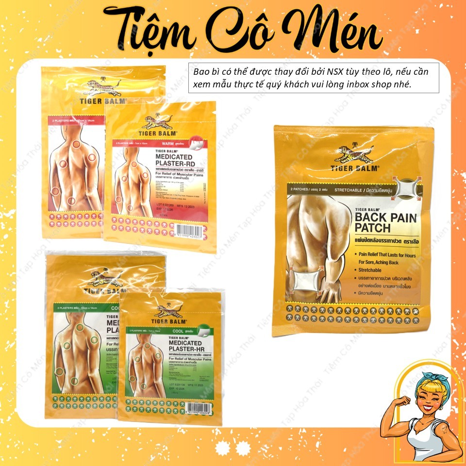 [Nội Địa] Miếng Dán Tiger Balm - Tiger Balm Plaster - Gói 2 Miếng