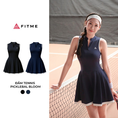 Váy tennis pickleball nữ Fitme Bloom cố trụ tặng kèm quần bảo hộ co giãn thoải mái DTBL01