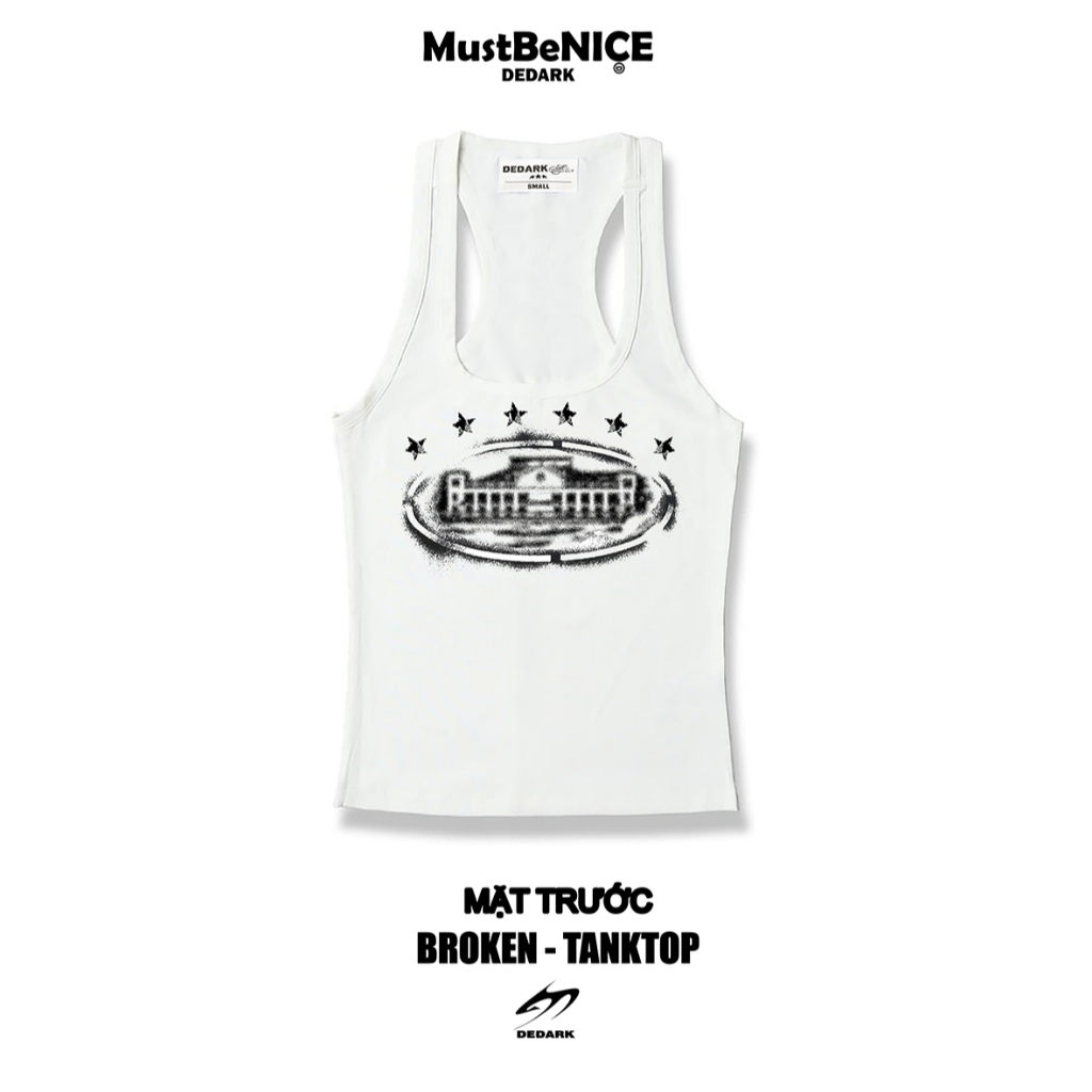 Áo thun nữ 3 lỗ 𝐁𝐑𝐎𝐊𝐄𝐍 DEDARK TANKTOP