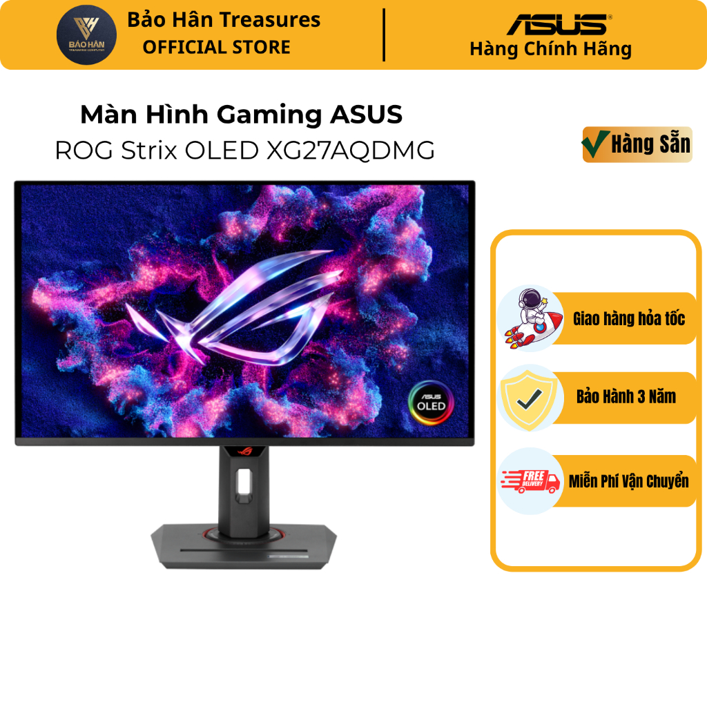 Màn hình Gaming ASUS ROG Strix OLED XG27AQDMG (27 inch - QHD - OLED - 240Hz - G-SYNC - DisplayHDR 40