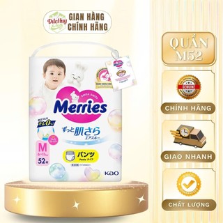 Bỉm tã quần merries nội địa m68/l44/xl38/xxl26