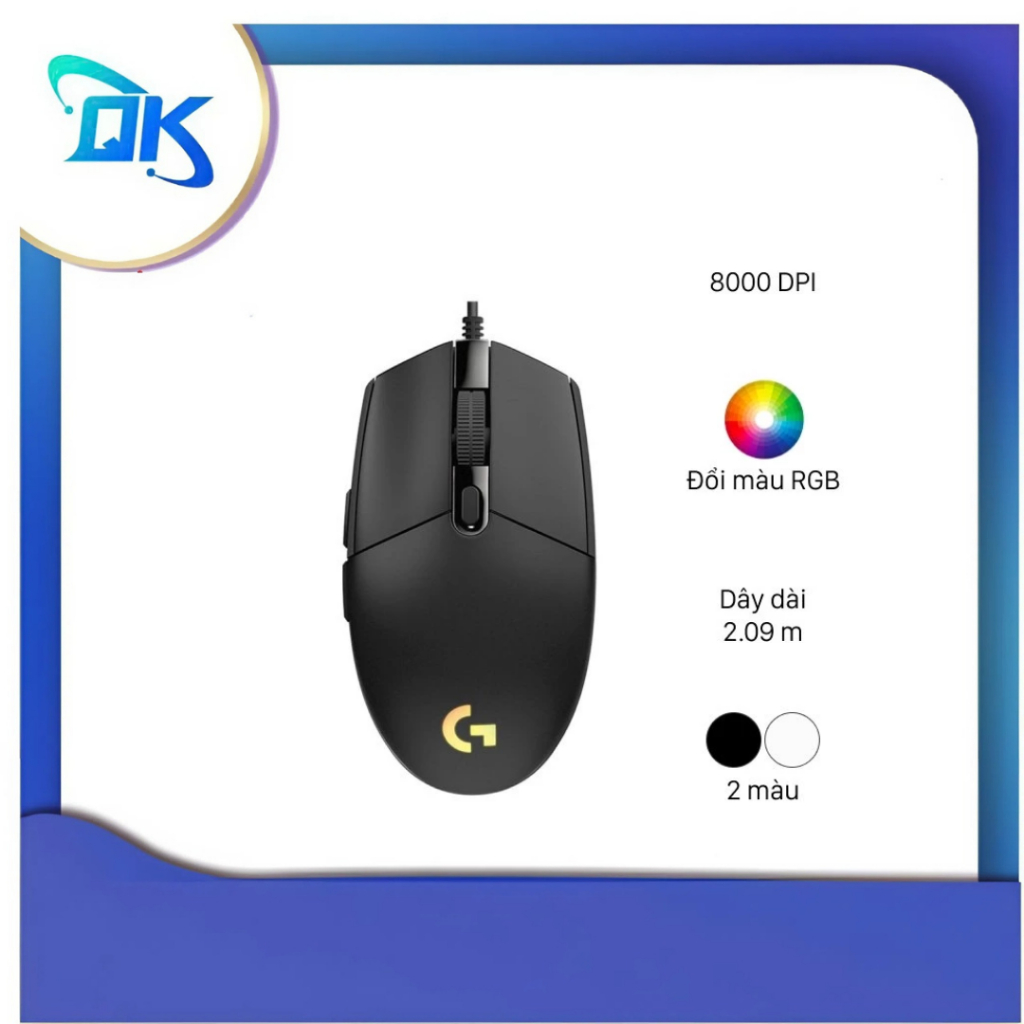 Chuột Logitech G102 Gen 2 Lightsync Lightsync Gaming MOUSE - Hàng Chính Hãng