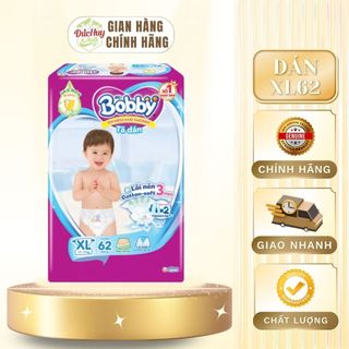 Tã Bỉm Dán Bobby Siêu Thấm M76/L68/XL62/XXL56