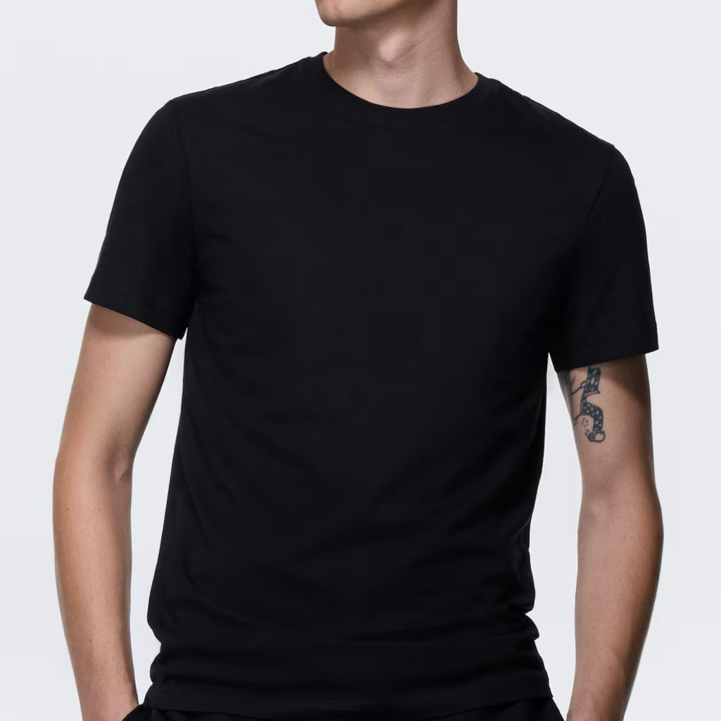(H&M MEN AUTH) ÁO THUN COTTON SLIM FIT H&M