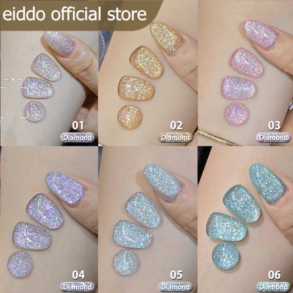 { Eiddo nails } Sơn nhũ Diamond Eiddo 12ml siêu sáng - sơn gel nhũ Eiddo siêu sáng bling bling