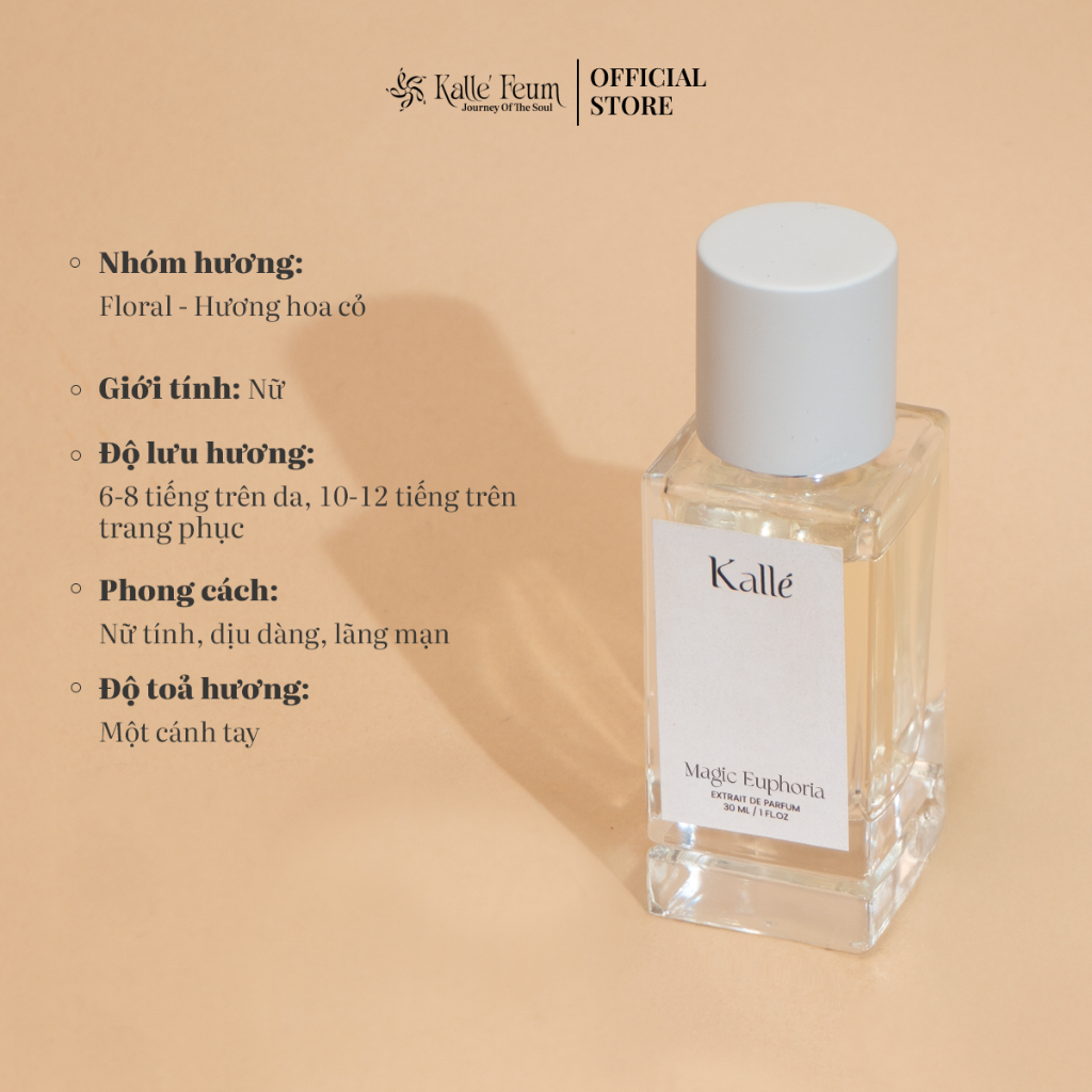 Tinh Dầu Nước Hoa Nữ MAGIC EUPHORIA Hương Thơm Lãng Mạn, Tinh Tế Dạng Xịt | Kalle' Feum | BigBuy360 - bigbuy360.vn