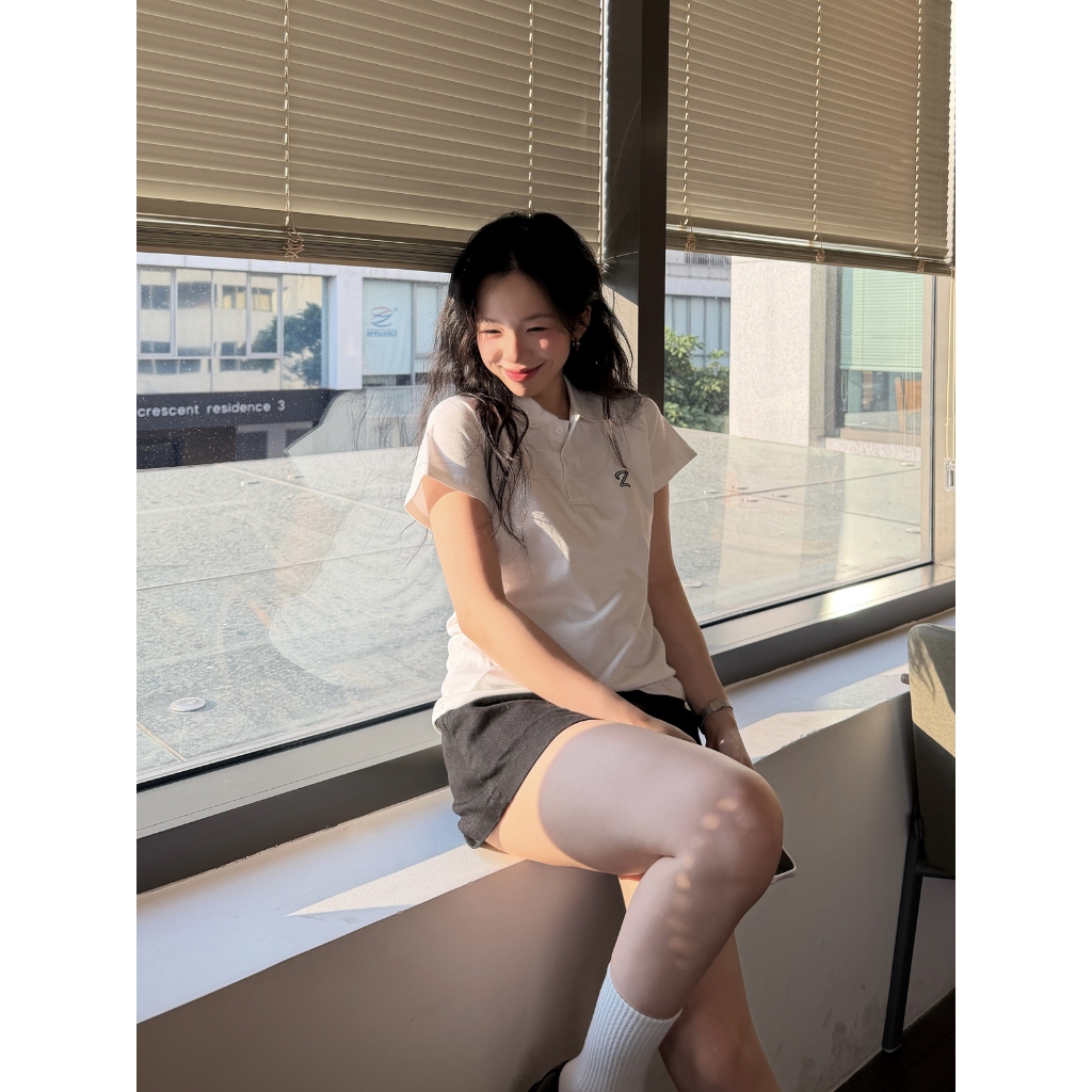 Áo POLO BABYTEE Local Brand Lavi Studio / Logo Thêu Đứng Form Hách Dáng Ôm Body | BigBuy360 - bigbuy360.vn