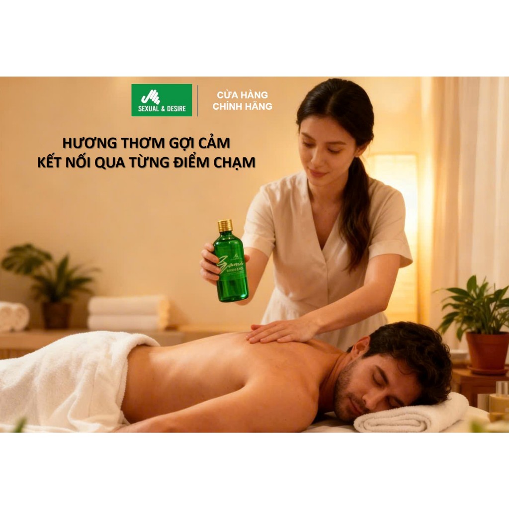 Dầu massage toàn thân YONI - Dầu massage thư giãn tình yêu - che tên sản phẩm