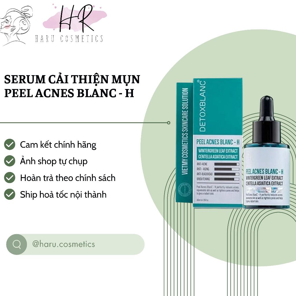 SERUM MỤN PEEL ACNES BLANC - H DETOX BLANC(hỗ trợ mụn ẩn,viem, thâm..)