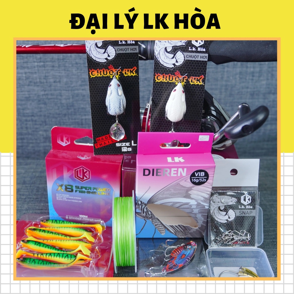 [TẶNG 01 MŨ LK, CHUỘT TRƠN LK] Combo Đầy Đủ Câu Lure Với Cần CHEAP, Máy DAIWA MG Chỉ Việc Lắp Câu - 