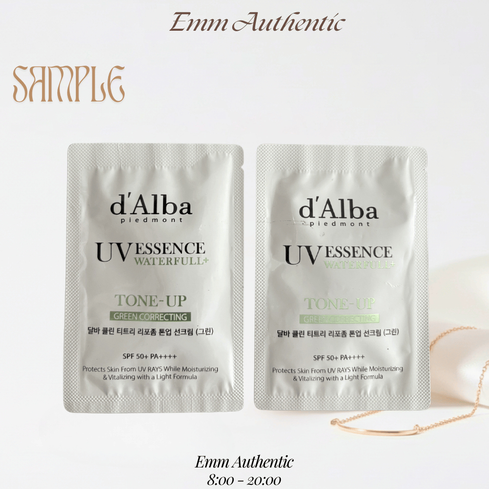 [SAMPLE] ĐẶT TRÊN 2 SẢN PHẨM GIÚP EM. KCN d'Alba Waterfull Tone Up Green Correcting Sun Cream