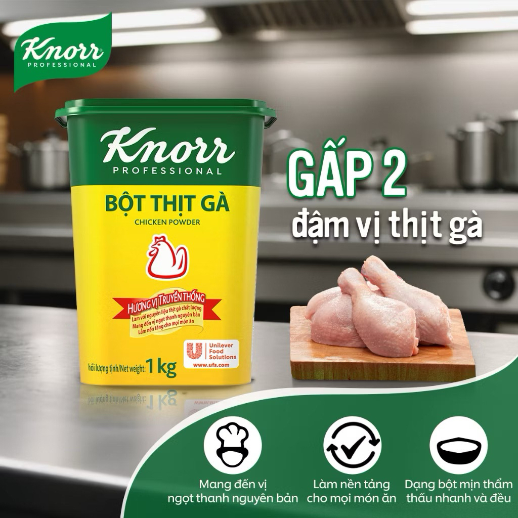 Bột Thịt Gà Knorr- hộp 1kg