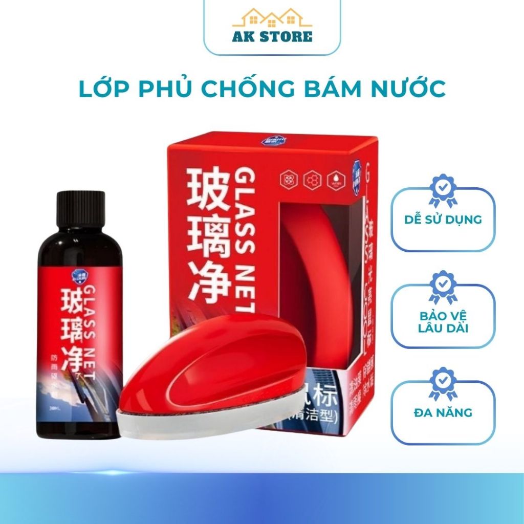 AK_STORE Lớp Phủ Chống Bám Nước Cho Kính Ô Tô