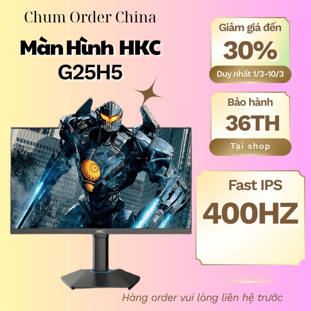 Siêu phẩm 400Hz đến từ HKC G25H5 tần số quét siêu cao