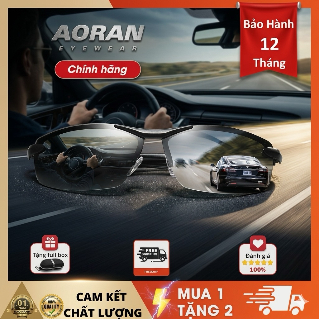 Kính phân cực đi ngày đêm đổi màu AORAN A289 - Kính Mắt Kingshop Bảo Hành 1 Năm | BigBuy360 - bigbuy360.vn