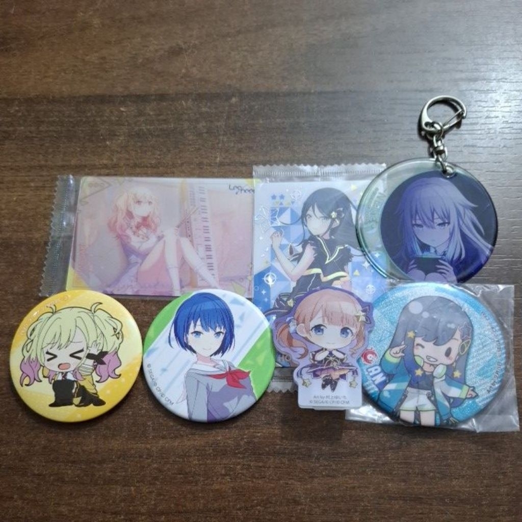 Tổng hợp goods, móc khóa, badge, card,...Project Sekai