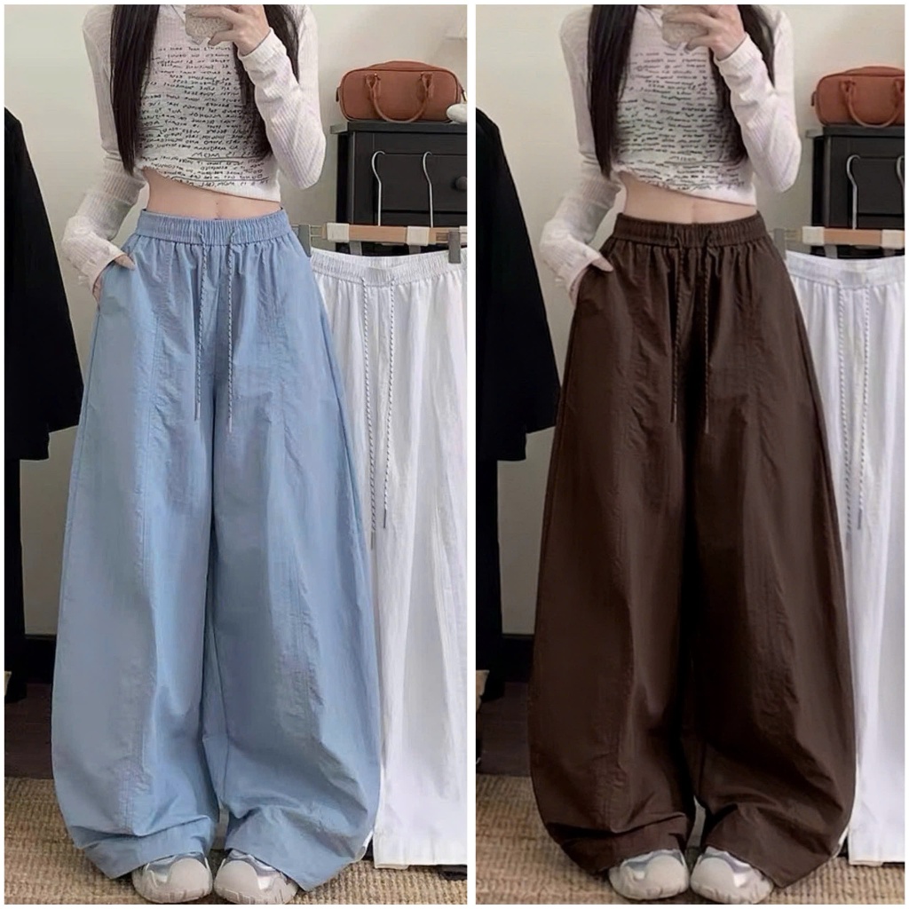 Quần Kaki Thun Hè Ống Rộng Tôn Dáng Chiều Dài 95cm/100cm | BigBuy360 - bigbuy360.vn