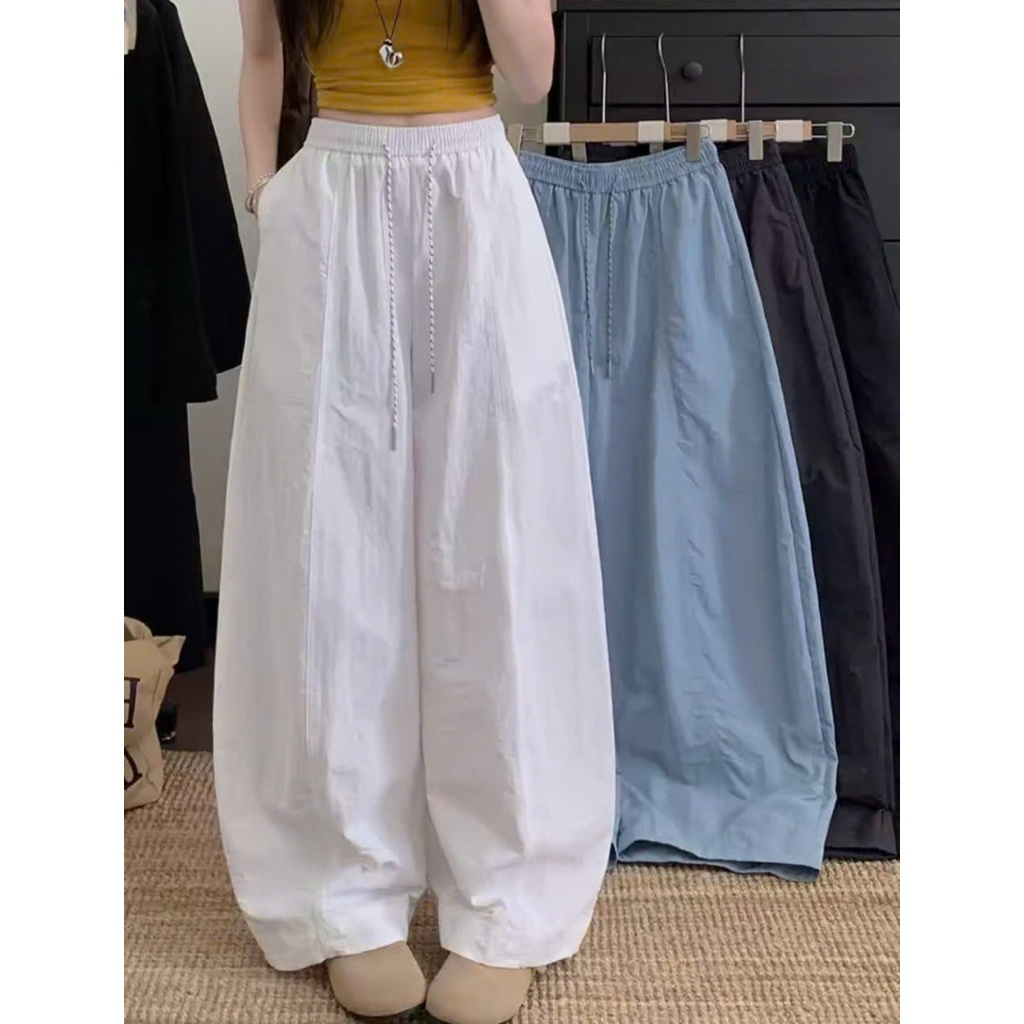 Quần Kaki Thun Hè Ống Rộng Tôn Dáng Chiều Dài 95cm/100cm | BigBuy360 - bigbuy360.vn
