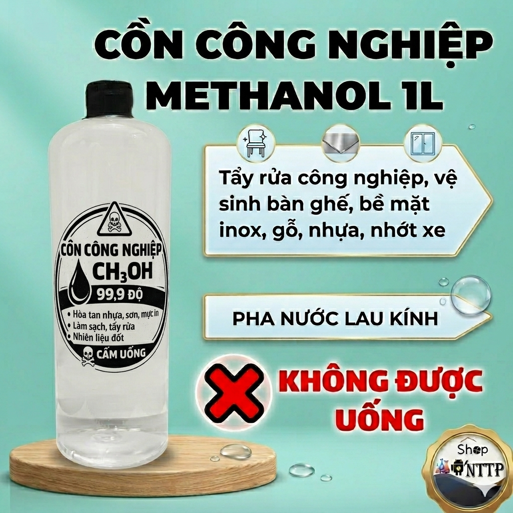 Dung dịch công nghiệp 99.9% dùng trong sản xuất sơn, nhựa, cao su CH3OH