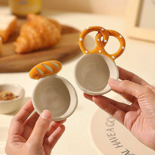 Đĩa gốm sứ vuông có ngăn chấm họa tiết cá chép Nhật, đĩa gốm sứ Dona Home Decor
