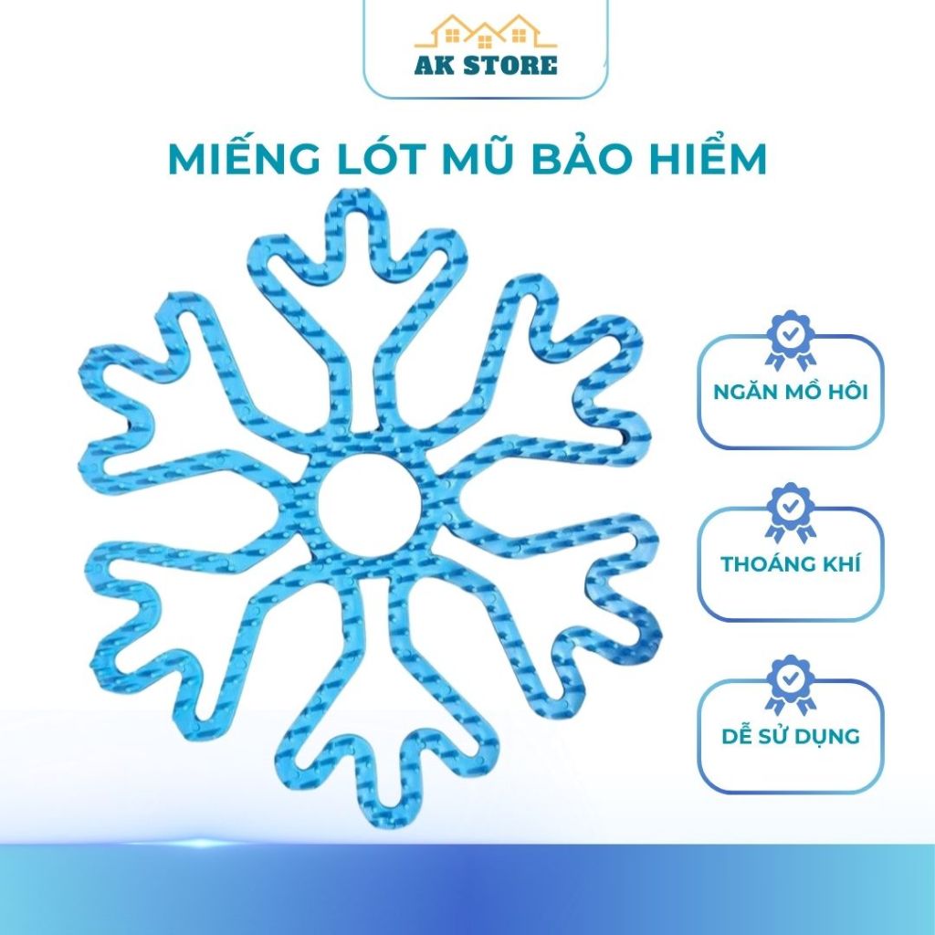 AK_STORE Miếng Lót Mũ Bảo Hiểm Silicon Mềm Mại Thoáng Khí, Chống Ngột Ngạt
