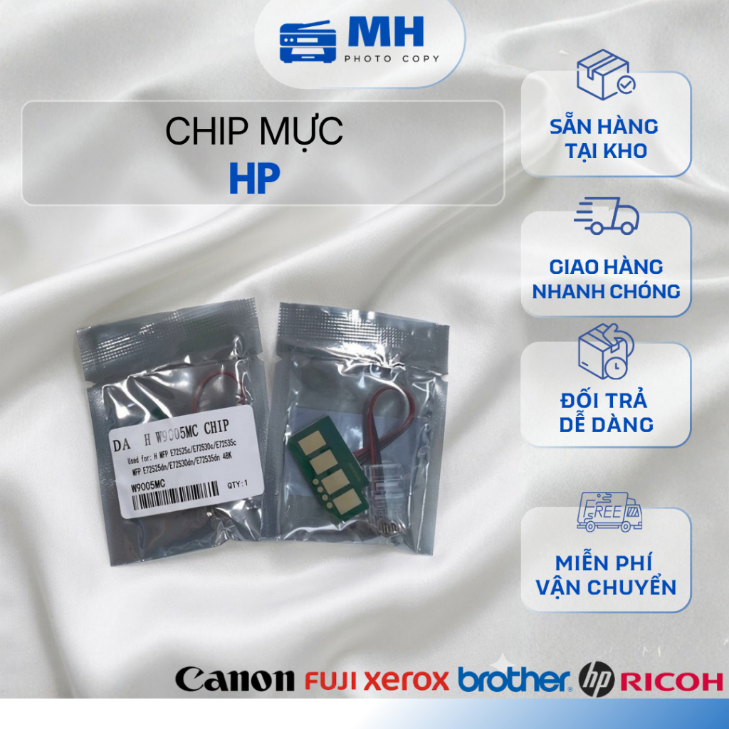 Chip Mực HP MFP E72525 E72530 E72535 W9005MC – Reset Chuẩn, Dễ Lắp Đặt
