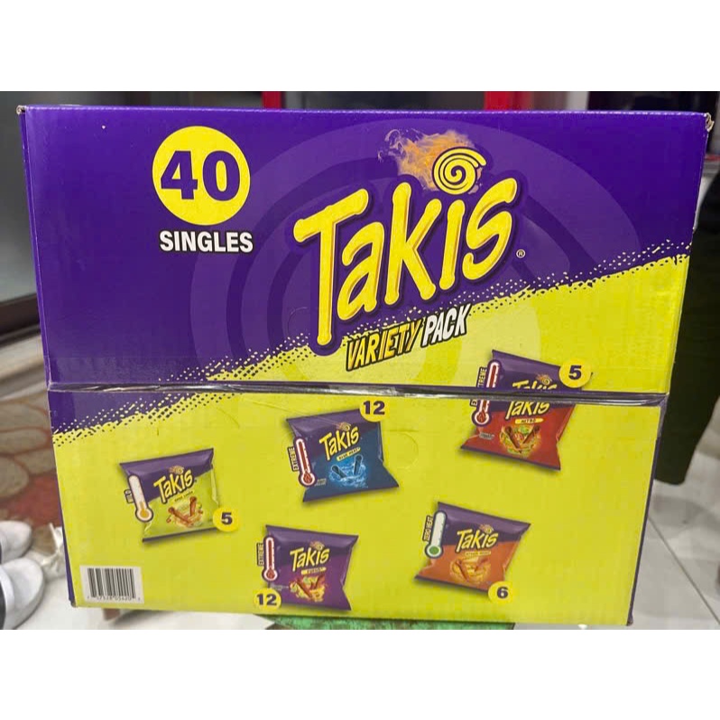 🍟🍋🌶BÁNH SNACK NHIỀU VỊ CHUA CAY CỦA MỸ TAKIS VARIETY PACK GÓI 28.4G THÙNG 40 GÓI U.S.A 🛬🗽🇺🇸