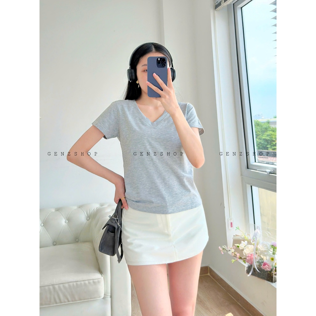 ÁO THUN  BABYTEE Cổ Tim Trơn DỄ PHỐI ĐỒ COTTON MỀM MỊN ĐI HỌC, ĐI LÀM, ĐI CHƠI 2026 | BigBuy360 - bigbuy360.vn
