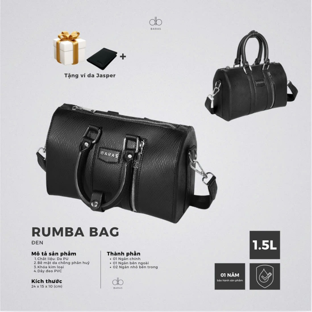 Túi đeo chéo da nam - Rumba Bag - BARAS VIETNAM - Túi da nam