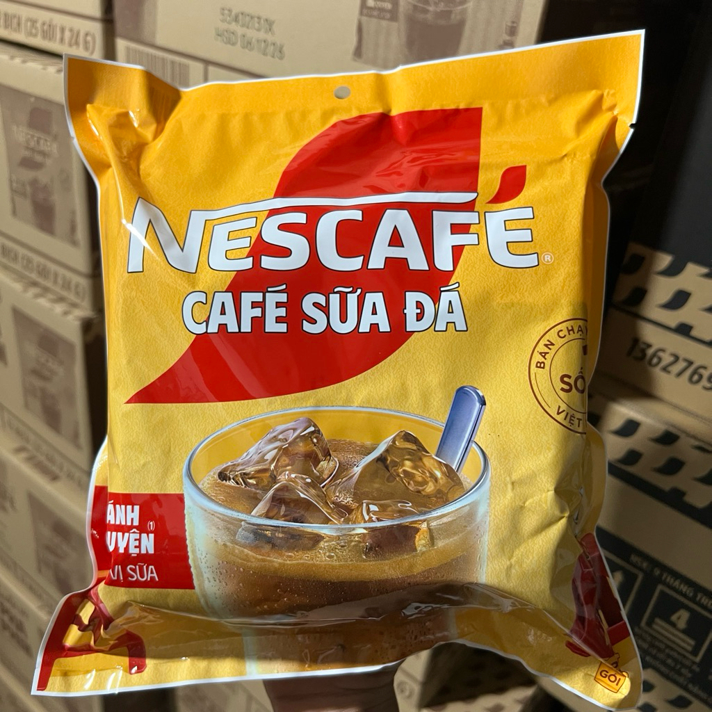 Nescafe Sữa Đá Cao Cấp Bịch (25gói x 24gram) DATE MỚI