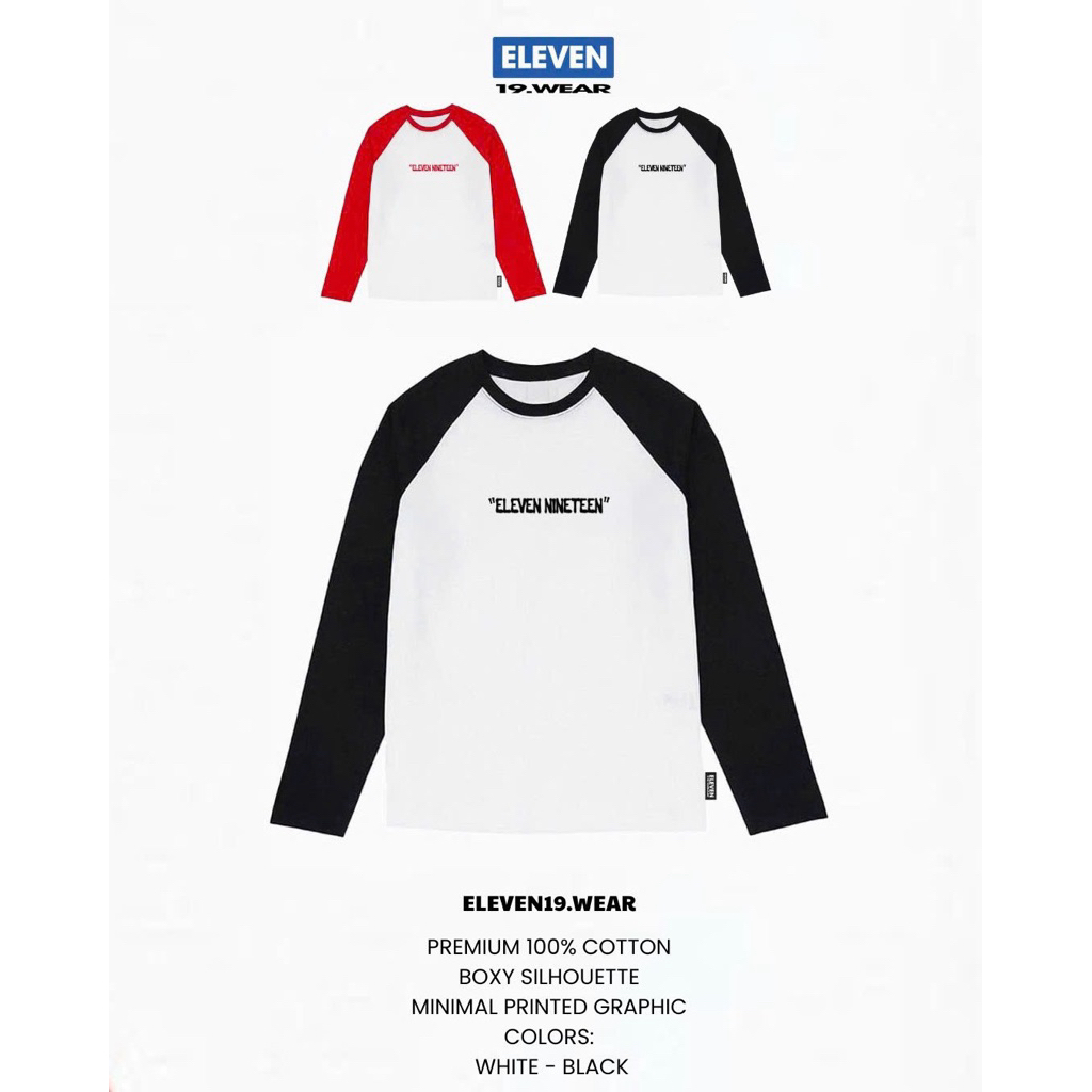 Áo Thun Eleven19.wear Nam nữ Basic