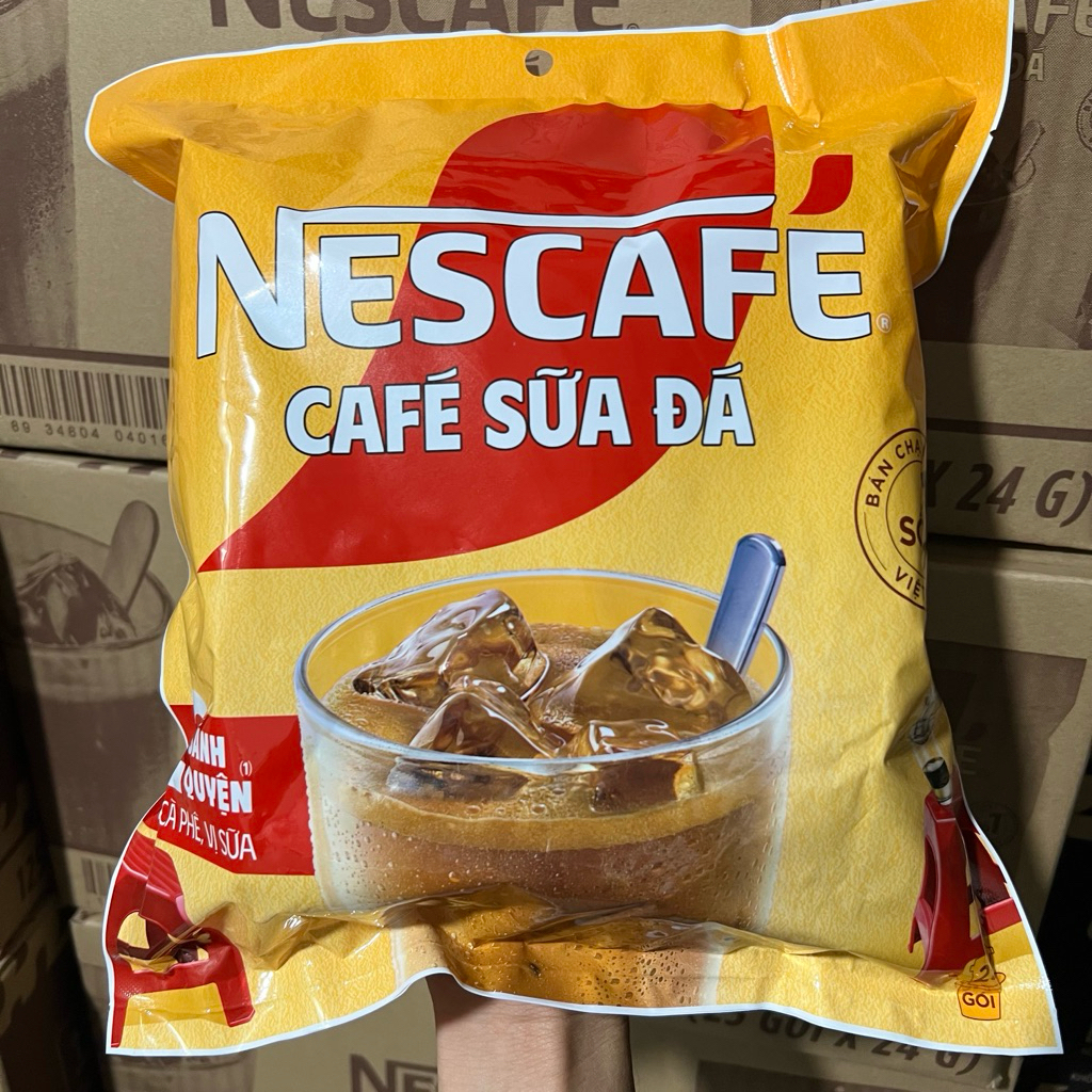 Nescafe Sữa X2 Vị Sữa Cao Cấp Thơm Ngon Từng Giọt (25gói x 24gram Cao Cấp) DATE MỚI