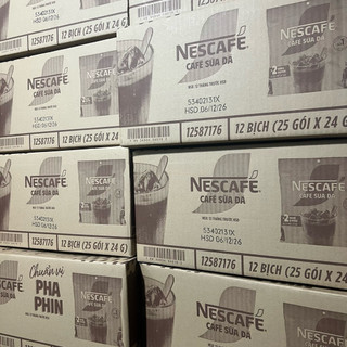 Nescafe Sữa X2 Vị Sữa Cao Cấp Thơm Ngon Từng Giọt (25gói x 24gram Cao Cấp) DATE MỚI