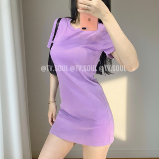 𝓢𝓪𝓵𝓮 [ẢNH THẬT] Đầm tay ngắn basic