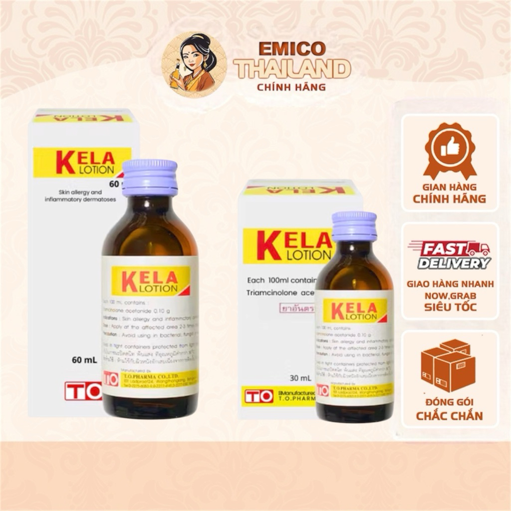 [AUTH] Lotion Giảm Viêm Nang Lông Kela Lotion 30ml/60ml Thái Lan