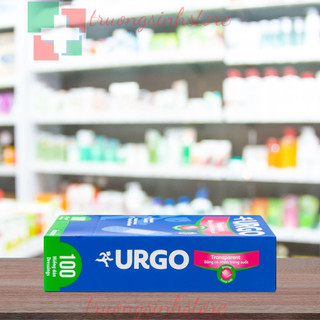 Băng cá nhân trong suốt Urgo Transparent thoáng khí, thay băng không đau (hộp 100 miếng)