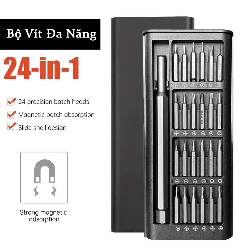Bộ Tua Vít 24 Đầu Mini Nhỏ Gọn Đa Năng Tiện Dụng
