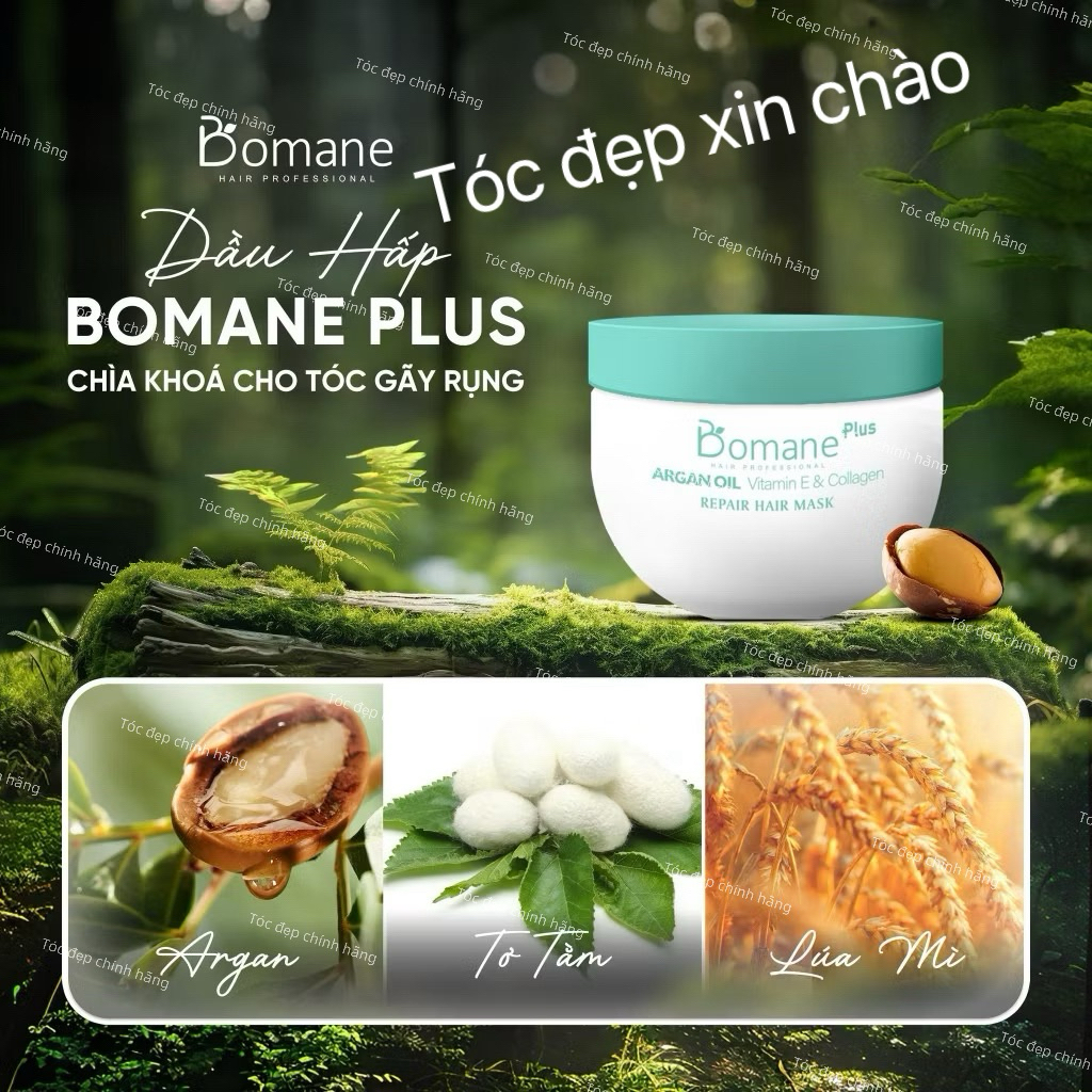 Hũ dưỡng tóc BOMANE plus 500ml. xả tóc , ủ tóc tại nhà