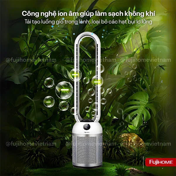 Quạt không cánh và lọc không khí Fujihome BF307DC-HEPA