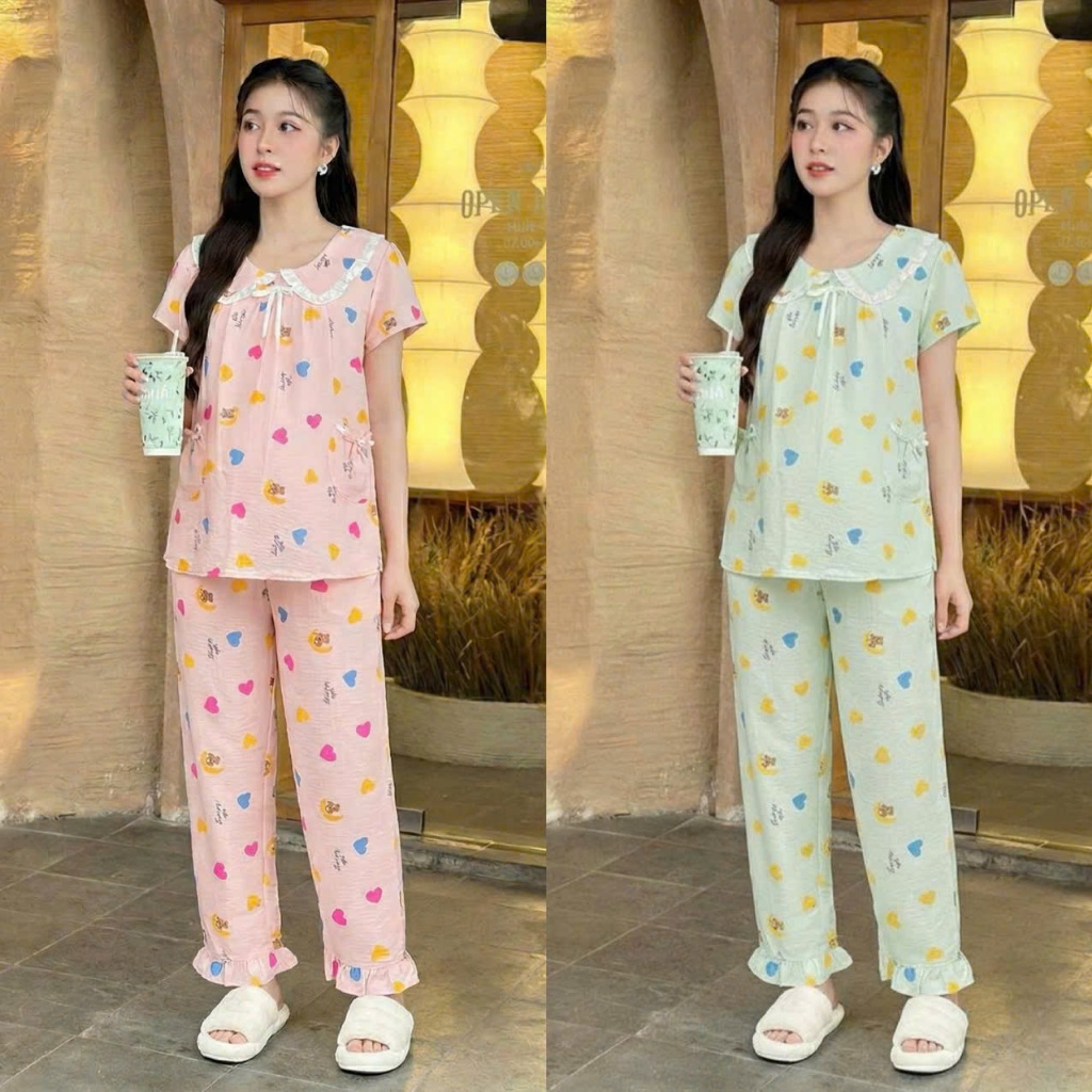 Đồ Bộ Bầu Lụa Mango Mát Mẻ Cho Các Mom - YUMI Store