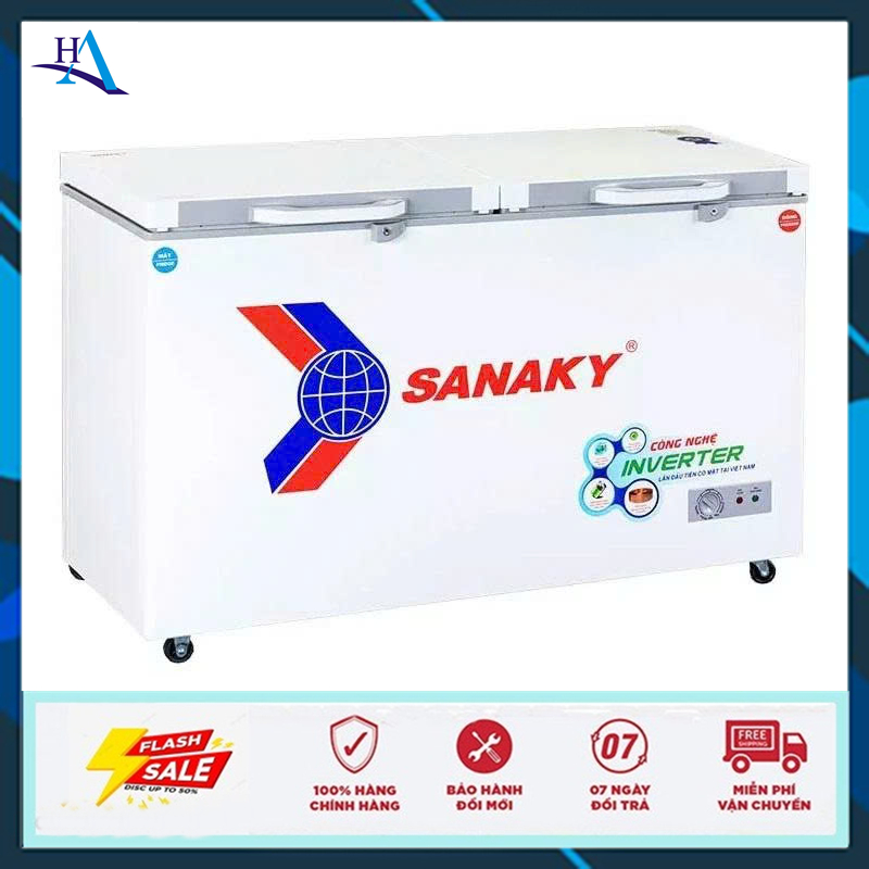 Tủ đông Sanaky Inverter 365 lít VH-5699W4K (Free Ship Nội Thành TP.HCM-Ngoài Tỉnh Liên Hệ Shop)