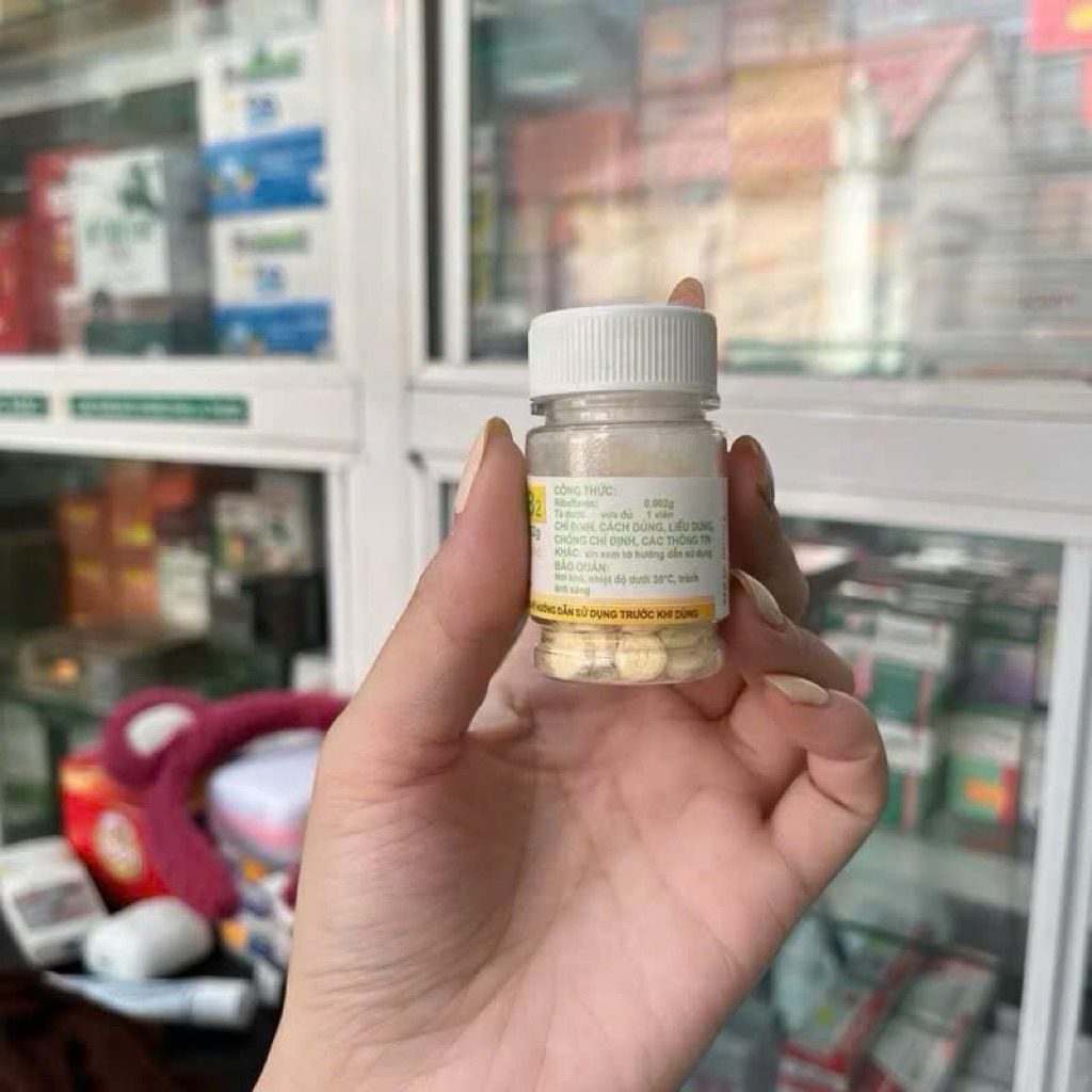 [CHÍNH HÃNG] Combo Vitamin B2 Viên Uống Bổ Sung Vitamin B2 Giúp Mau Lành Da lọ 10 DR. HHANH PHARMA