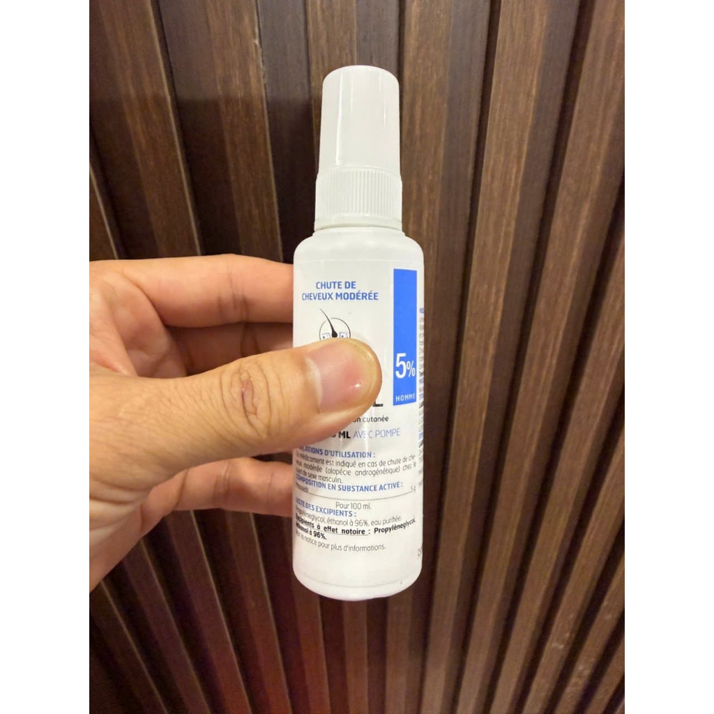 ( Dùng rất hiệu quả) Minoxidil Bailleul xịt mọc tóc 2%, 5%, Ngăn rụng tóc, kích thích mọc tóc 60ml